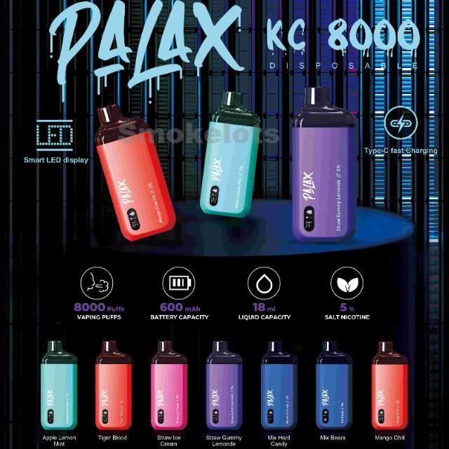 Palax Kc 8000 Puffs Disposable – 5 Counts Per Pack